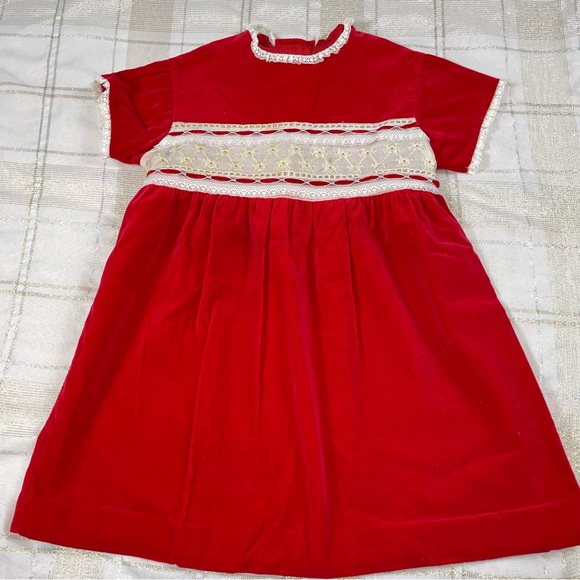 Vintage 70’s or 80s red dress - Picture 1 of 5